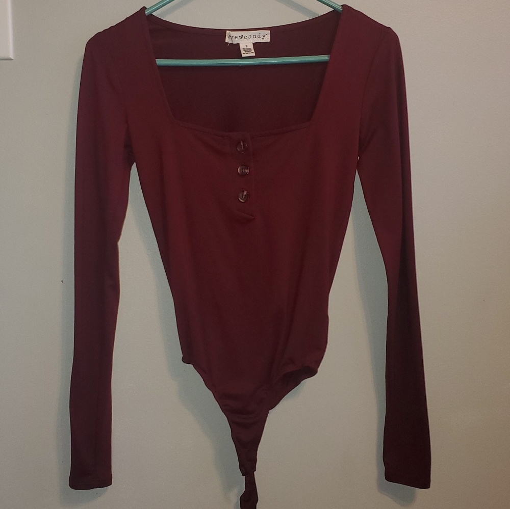 5/$25 NWT Marroon Body Suit